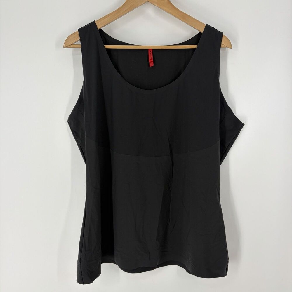 Spanx Tank Top Size 3X Womens Black Thinstincts Shapewear Slimming Stretch
